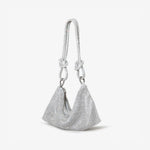 Load image into Gallery viewer, Silver handbag with a chain strap