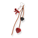 Load image into Gallery viewer, POLKA HEART BOW CHARM