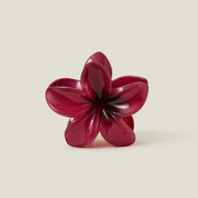 HIBISCUS FLOWER CLAW CLIP - CHERRY