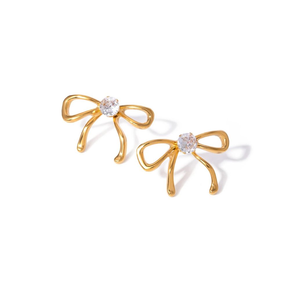 BOW STUD EARRINGS