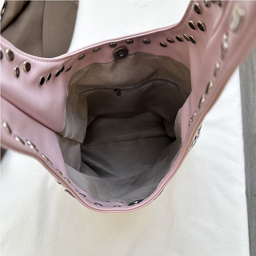 Pink Jennifer Studded Bag