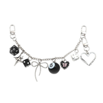 Load image into Gallery viewer, MIDNIGHT LUCKY 8 BAG CHAIN CHARM

