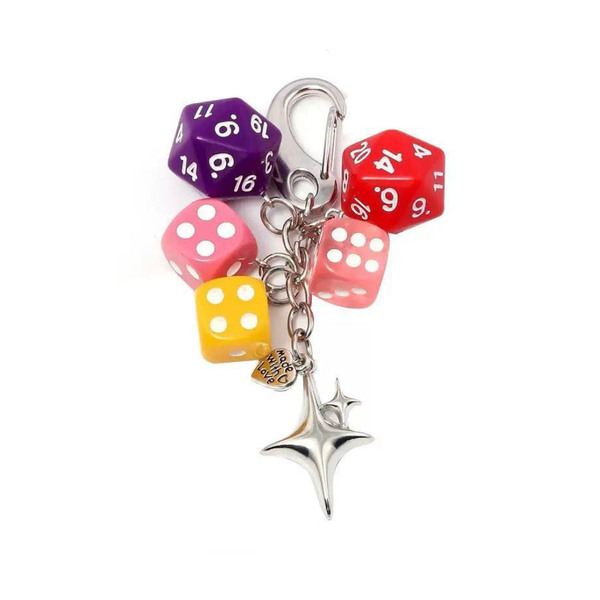 LUCKY ROLL DICE BAG CHARM