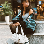 Load image into Gallery viewer, ARYA STUDDED  LOCK SHOULDER BAG
