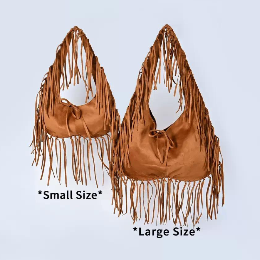 LUCIA FRINGE HOBO BAG