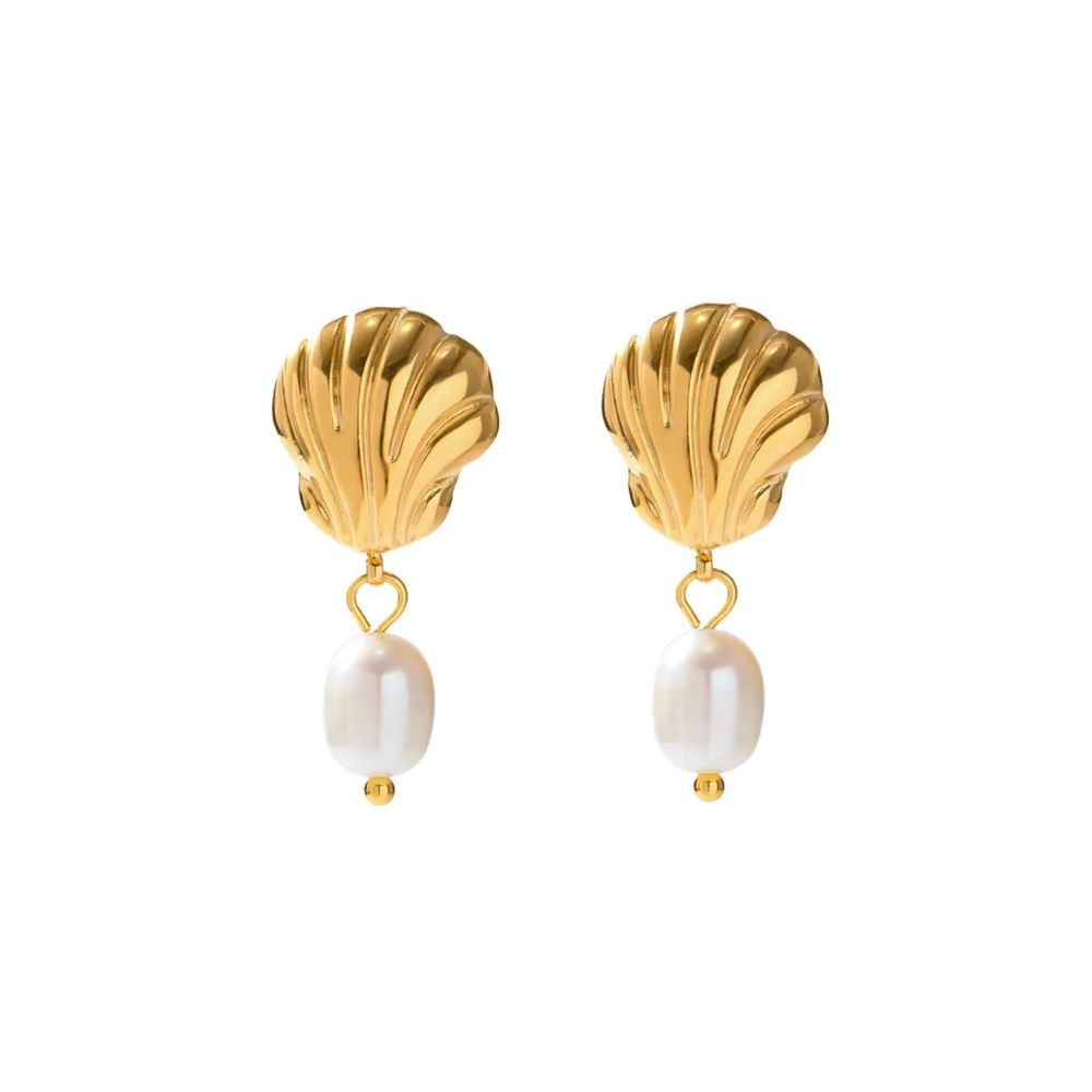 Golden Seashell Pearls