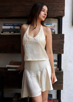 Load image into Gallery viewer, JULIET PLEATED HALTER TOP
