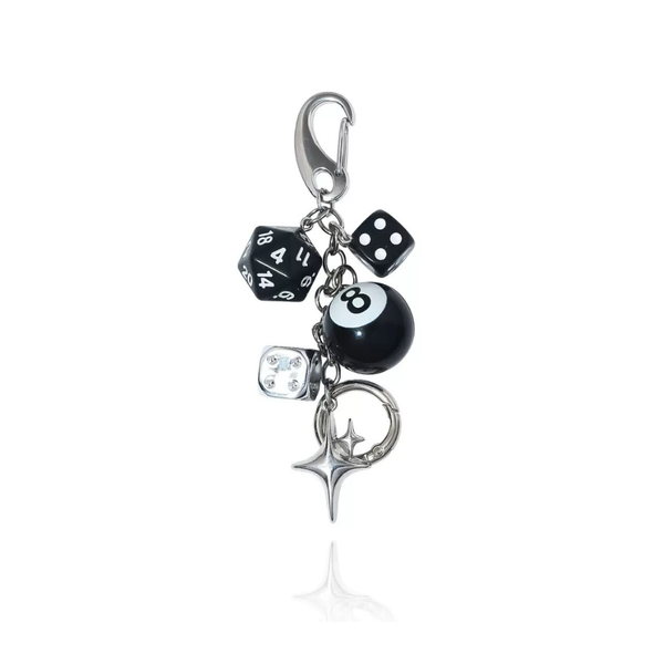 LUCKY 8 DICE BAG CHARM