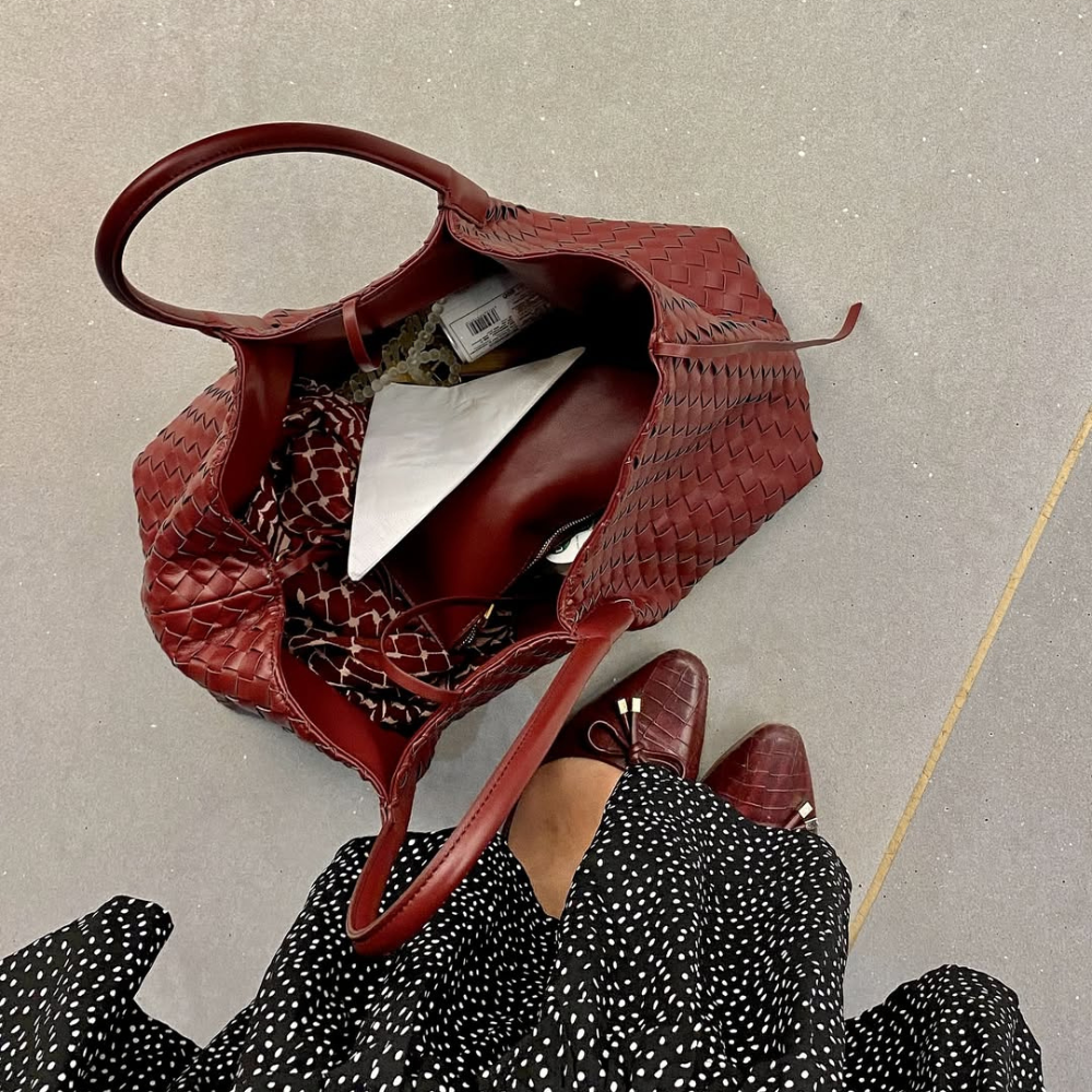 ROSEBURY HANDWOVEN TOTE