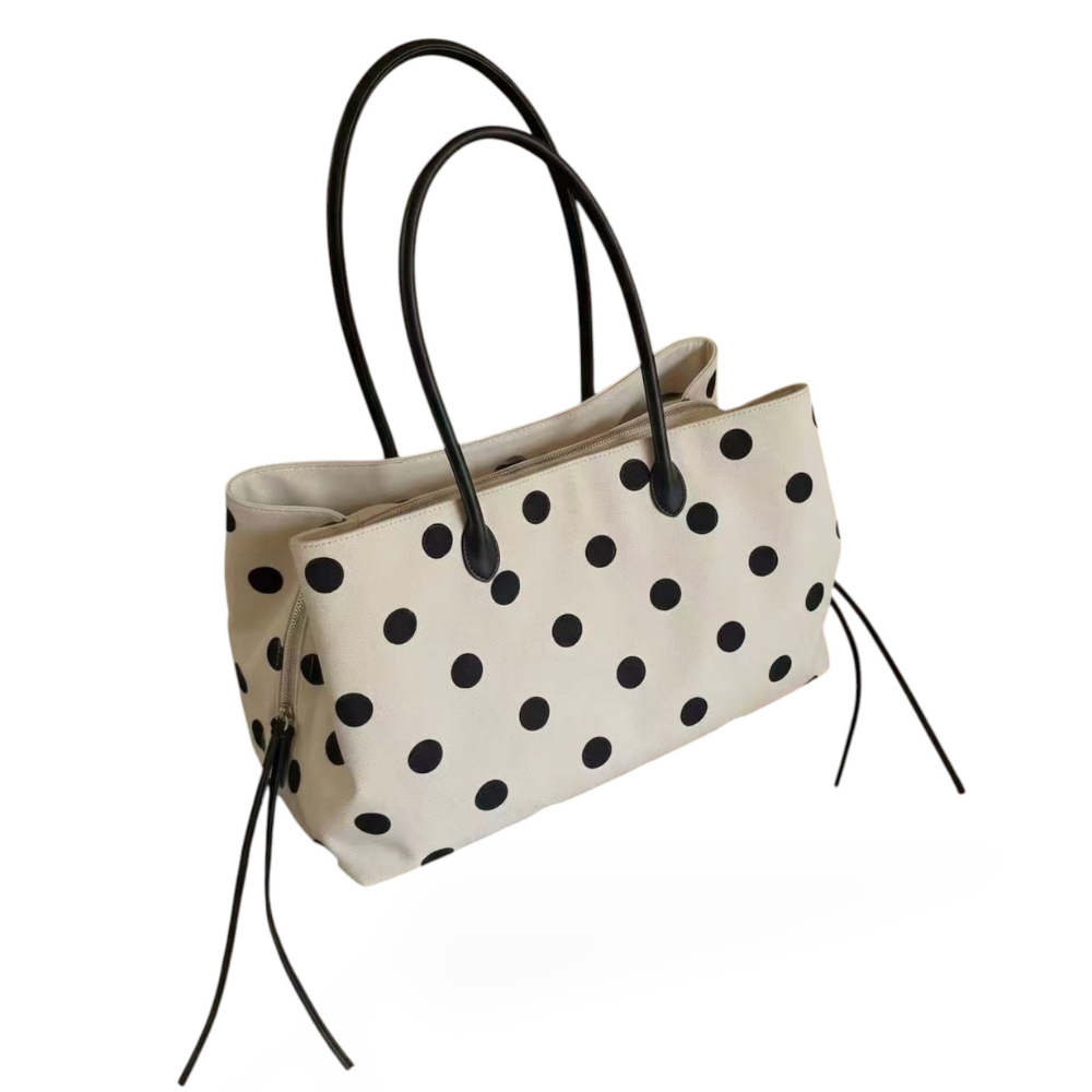HANAH POLKA DOT TOTE BAG
