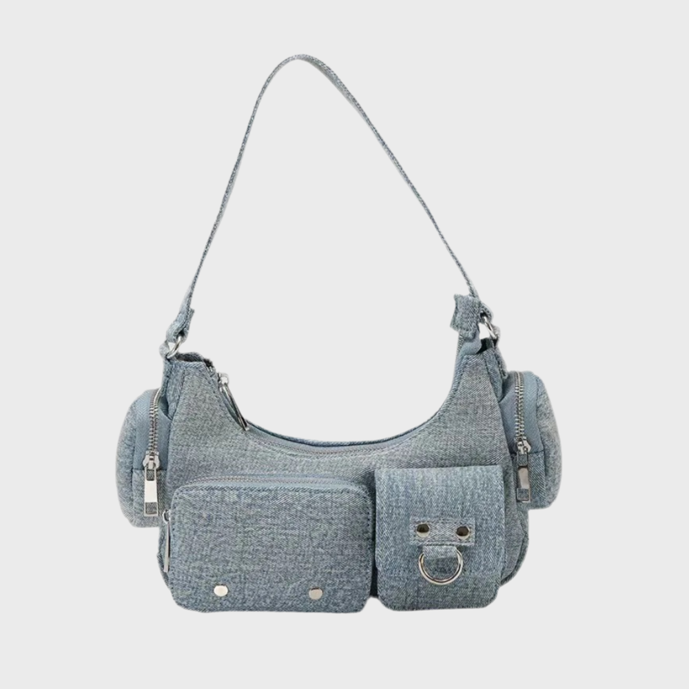 PASTELS MULTI-POCKET SHOULDER BAG