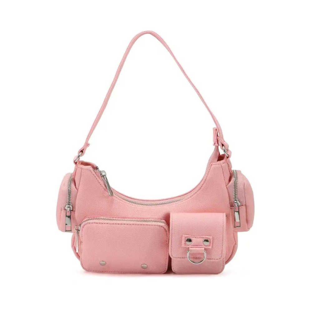 PASTELS MULTI-POCKET SHOULDER BAG