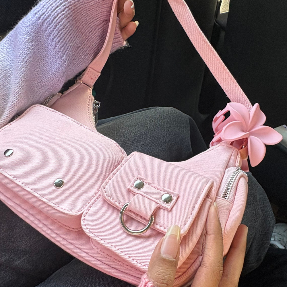 PASTELS MULTI-POCKET SHOULDER BAG
