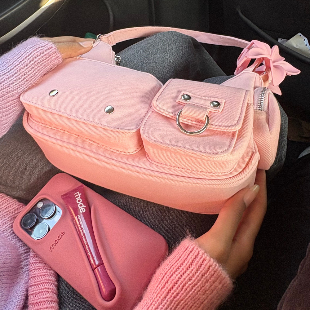 PASTELS MULTI-POCKET SHOULDER BAG