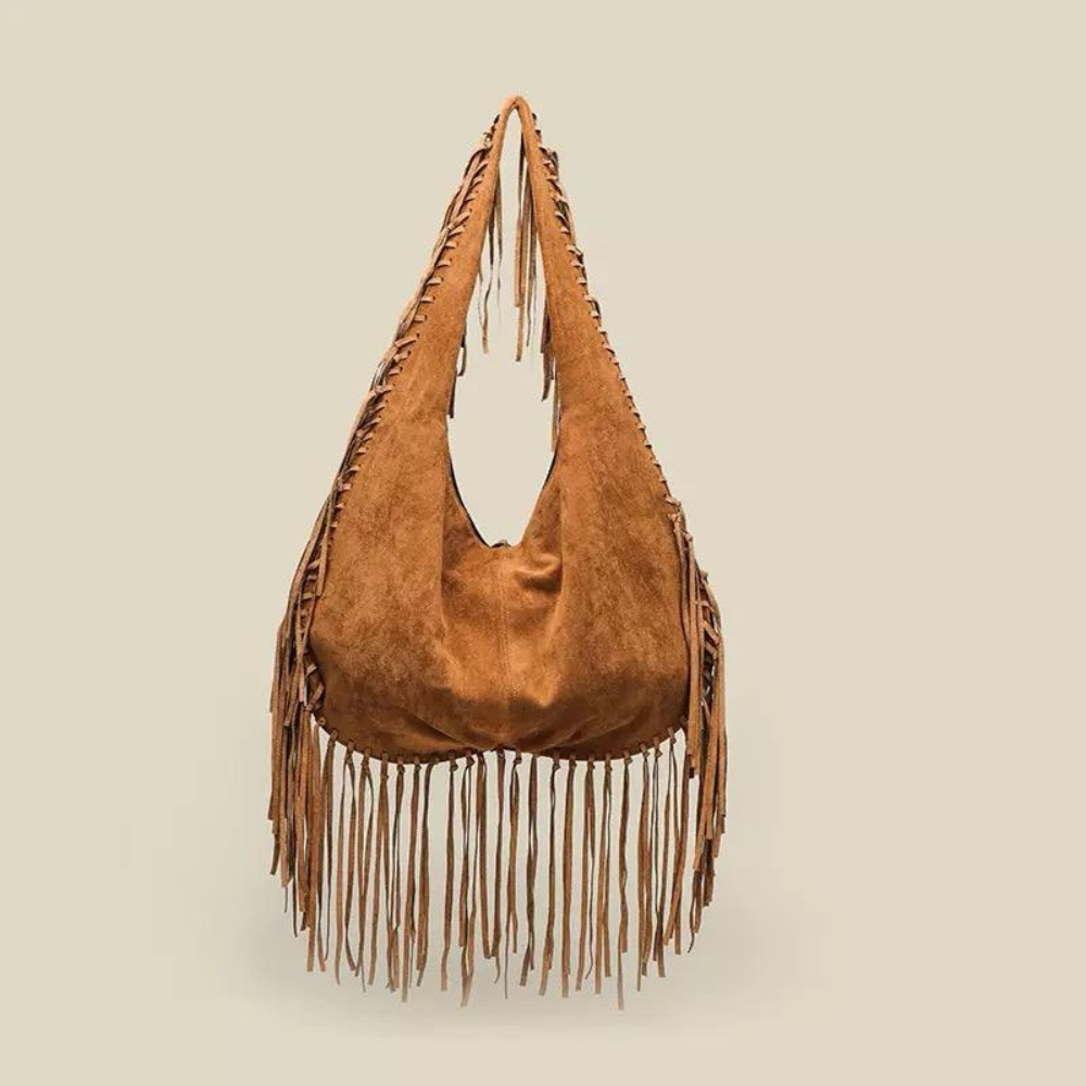 LUCIA FRINGE HOBO BAG