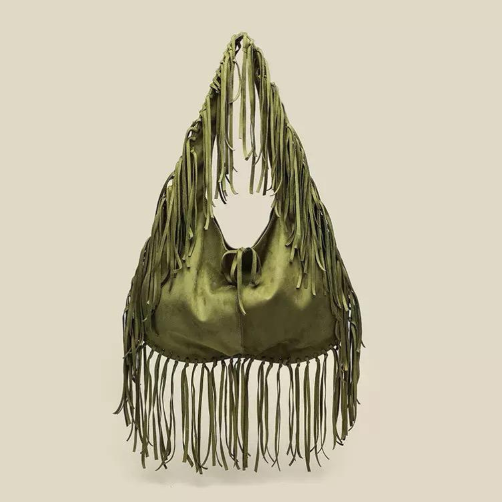 LUCIA FRINGE HOBO BAG