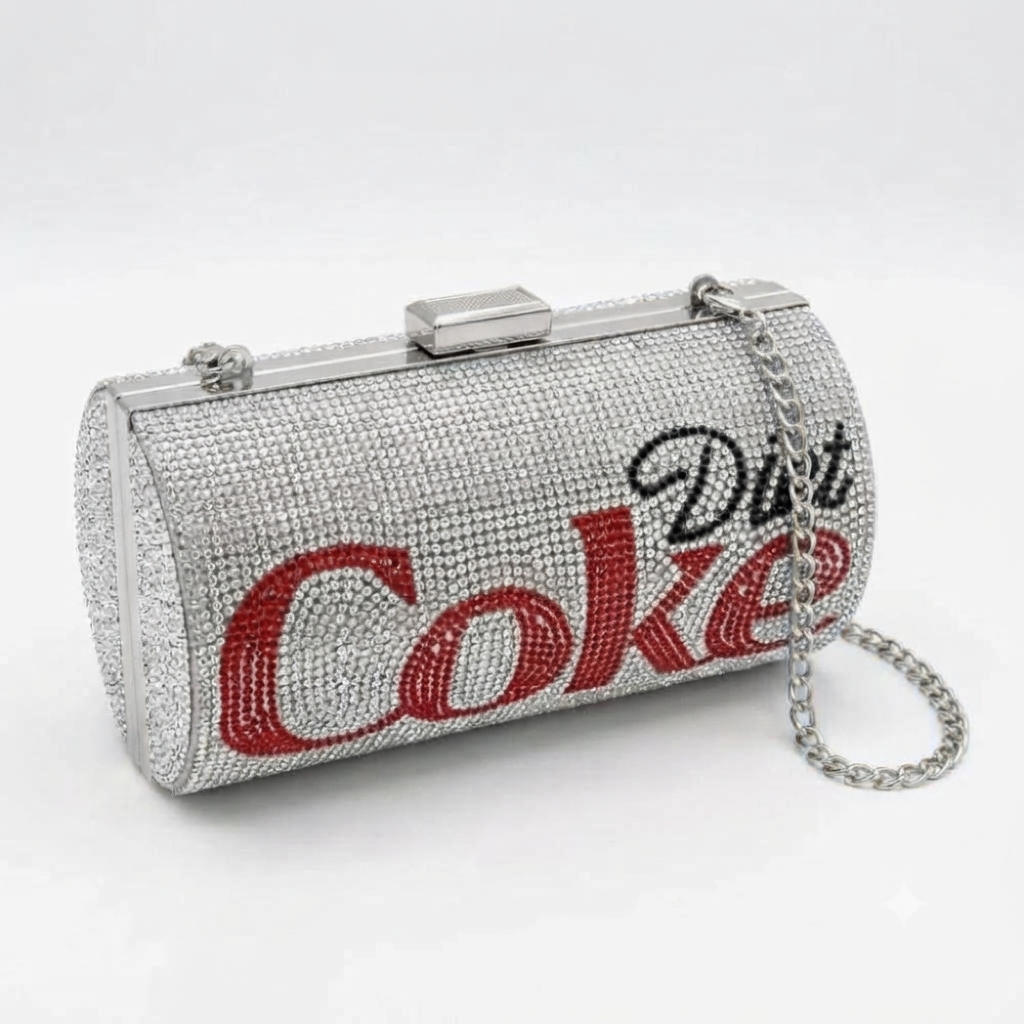 COCA COLA / DIET COKE CRYSTAL CLUTCH