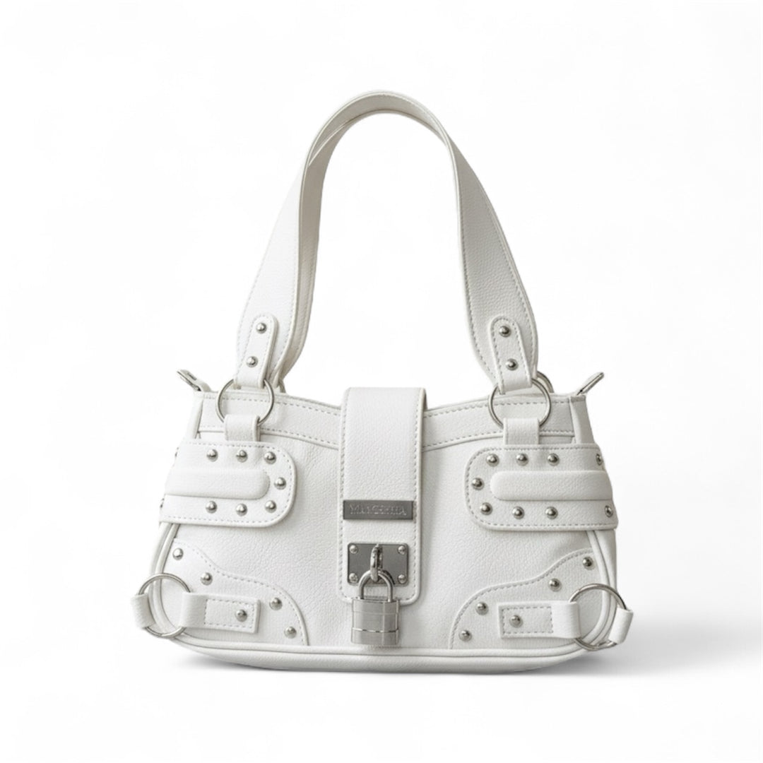 ARYA STUDDED  LOCK SHOULDER BAG