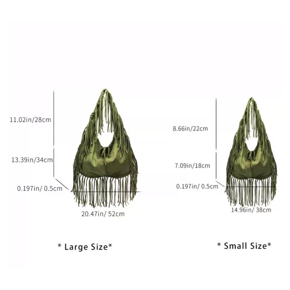 LUCIA FRINGE HOBO BAG