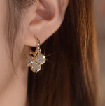 Load image into Gallery viewer, Opal Stud Earrings - 18K Gold Plated
