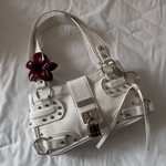 Load image into Gallery viewer, ARYA STUDDED  LOCK SHOULDER BAG
