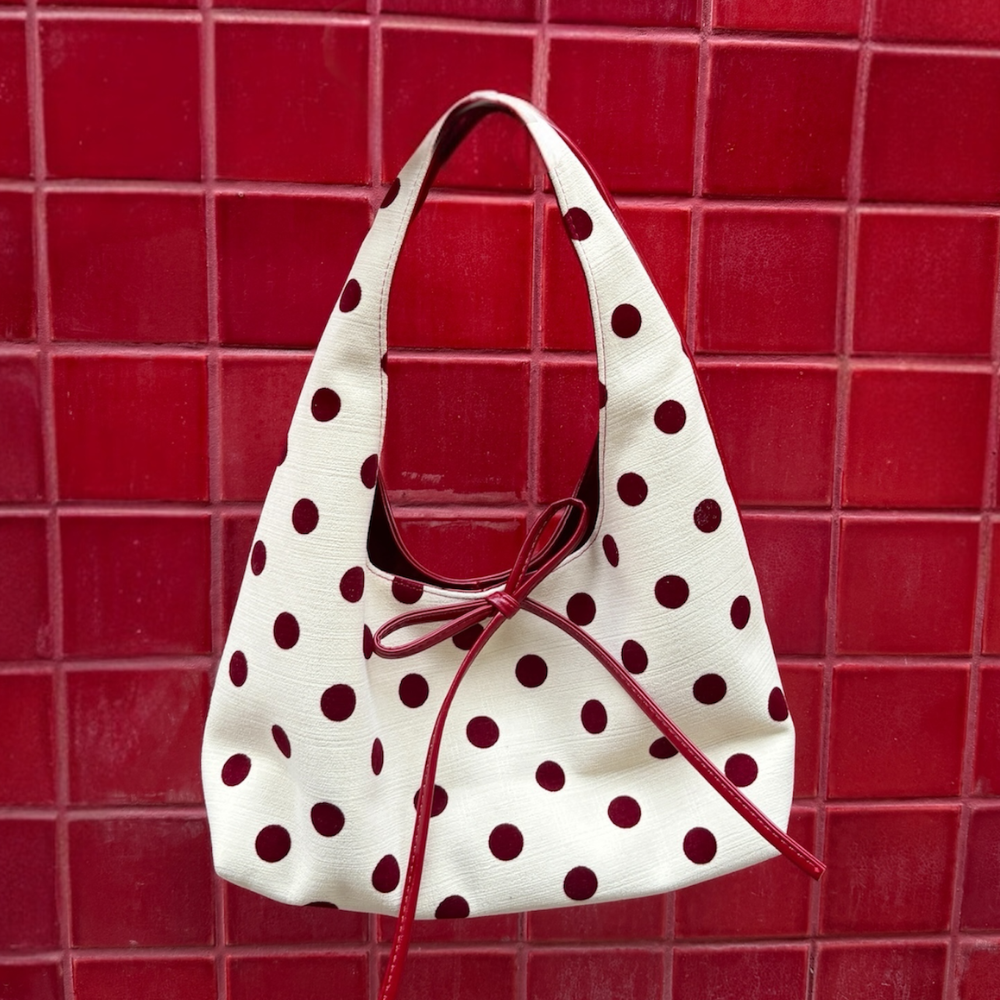 POLKA DOT BOW BAG